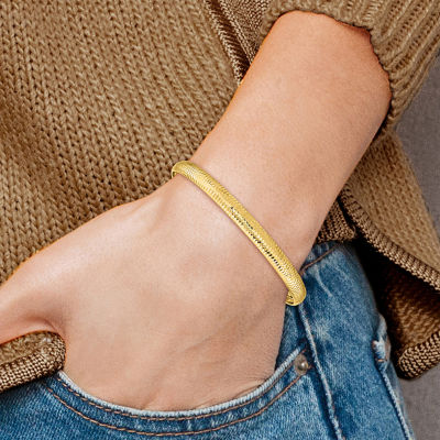 Link 14K Gold Bangle Bracelet