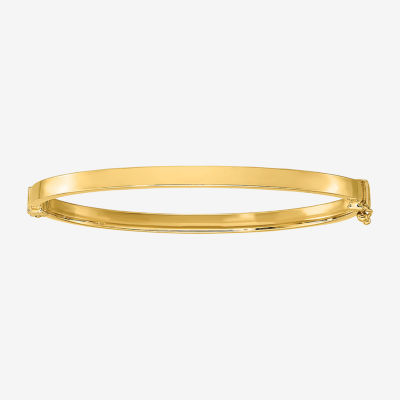 14K Polished Hinged Bangle Bracelet