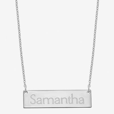 Personalized 8x32mm Name Bar Necklace