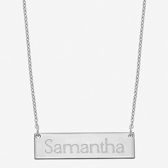 Personalized 8x32mm Name Bar Necklace