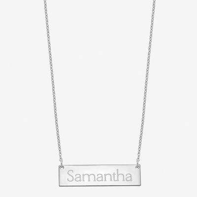 Personalized 8x32mm Name Bar Necklace