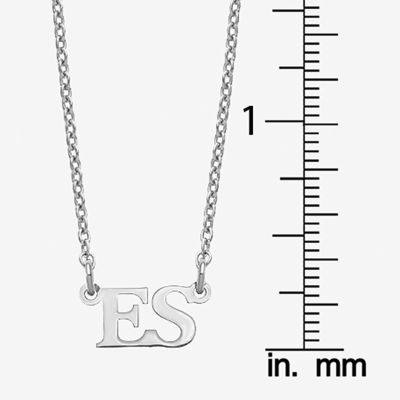 Personalized 2 Initial Pendant Necklace