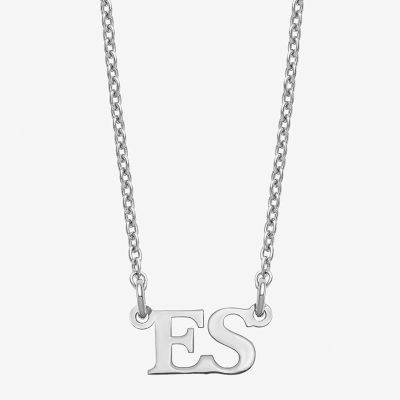 Personalized 2 Initial Pendant Necklace