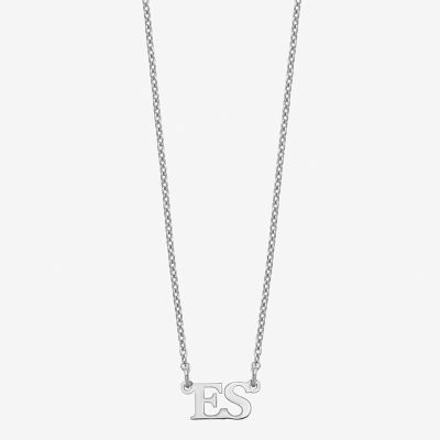 Personalized 2 Initial Pendant Necklace