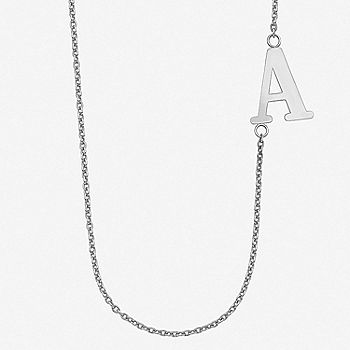 Better Jewelry Custom One Letter Monogram Pendant Necklace
