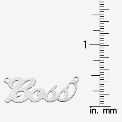 Personalized 14x37mm Cursive Name Necklace