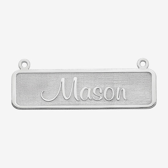 Personalized 34x12mm Memento Font Name Plate Necklace
