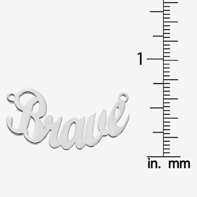 Personalized 14x30mm Curved Aktuelle Font Name Necklace