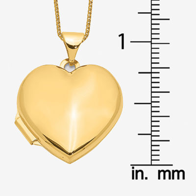 Womens 14K Gold Heart Locket Necklace