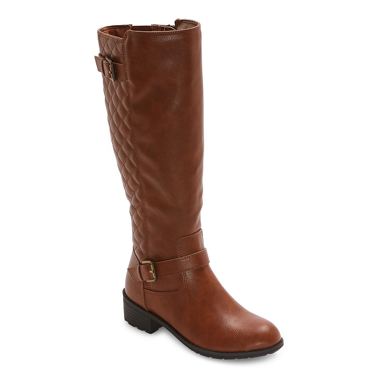 St. John's Bay Womens Darling Stacked Heel Riding Boots - JCPenney