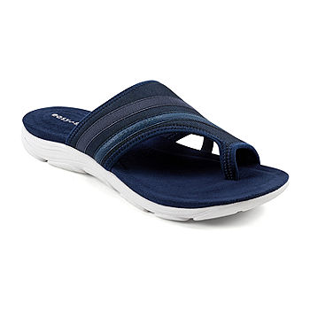 Easy Womens Lola Flat Sandals, Blue - JCPenney