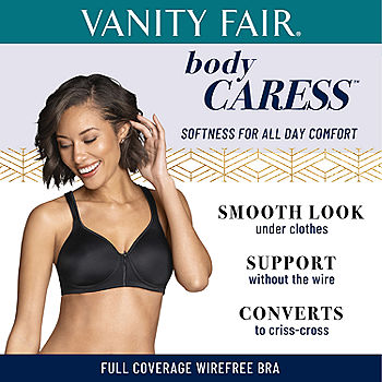 Vanity Fair Womens Body Caress Full Coverage Wirefree Bra 72335