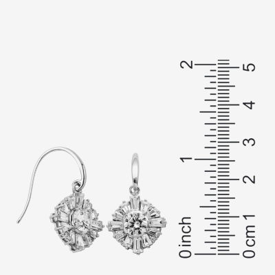 100 Facets by DiamonArt® Cubic Zirconia 2-pc Drop Earrings and Necklace Set