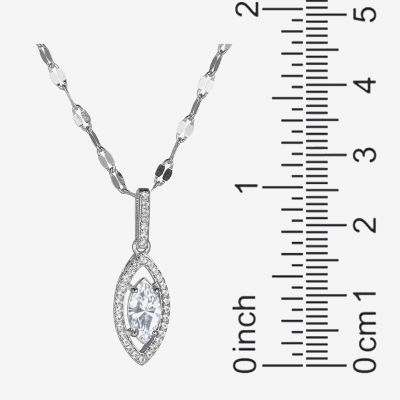 DiamonArt® Lab Created White Cubic Zirconia Sterling Silver 3-pc. Jewelry Set