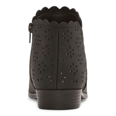 Thereabouts Little & Big Girls Pima Stacked Heel Booties