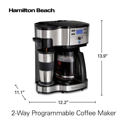 Hamilton Beach® Scoop Programmable 2-Way Coffee Maker