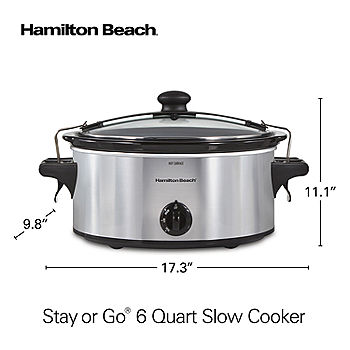 Hamilton Beach Stovetop Sear and Cook 6 Qt. Stainless Steel Slow