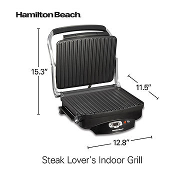 Hamilton Beach Electric Indoor Searing Grill with Viewing Window and R -  Jolinne
