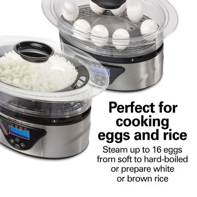 Hamilton Beach® Two-Tier Digital Food Steamer and Rice Cooker