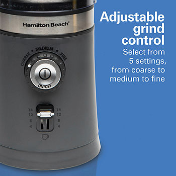 Electric Coffee Grinder with 1 Removable Cup, Adjustable Coffee