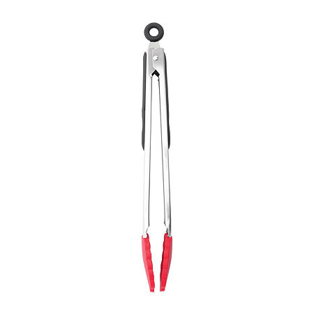 Starfrit 12 Silicone Tongs, One Size, Red