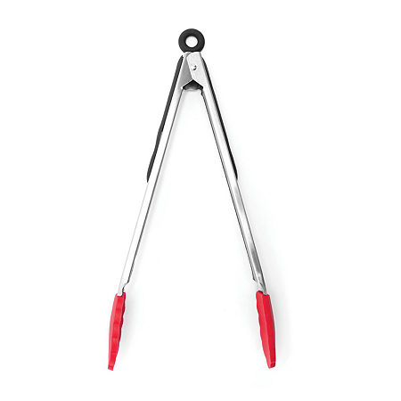 Starfrit 12 Silicone Tongs, One Size, Red