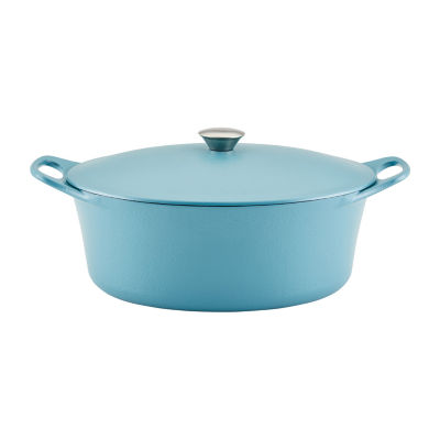 Rachael Ray NITRO Cast Iron 6.5qt. Dutch Oven with Lid, Color Agave