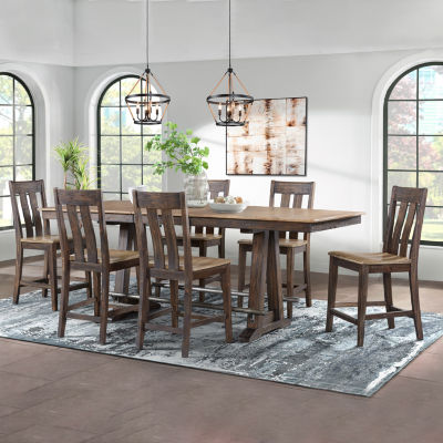 Barrington 7 Pc Counter Height Dining with 6 Stools