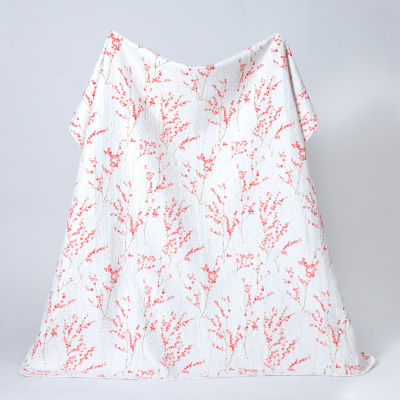 Linery Cherry Blossom Floral Reversible Quilt Set