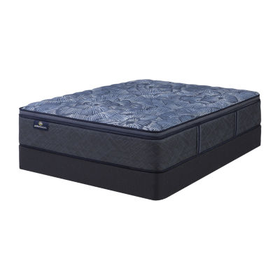Serta Perfect Sleeper Cobalt Calm Plus 14.5" Medium Pillow Top -  Mattress + Box Spring