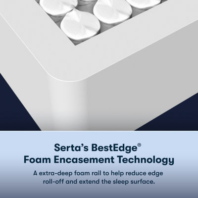 Serta Perfect Sleeper Cobalt Calm Plus 14.5" Medium Pillow Top -  Mattress + Box Spring