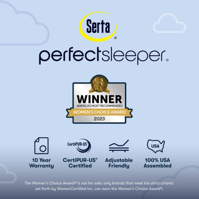 Serta Perfect Sleeper Blue Lagoon Nights 14.5" Plush Pillow Top - Mattress + Box Spring