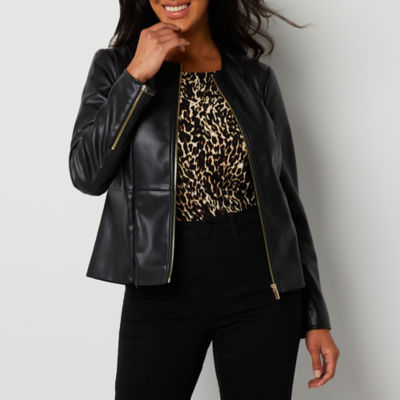 Jcpenney ana outlet faux leather jacket