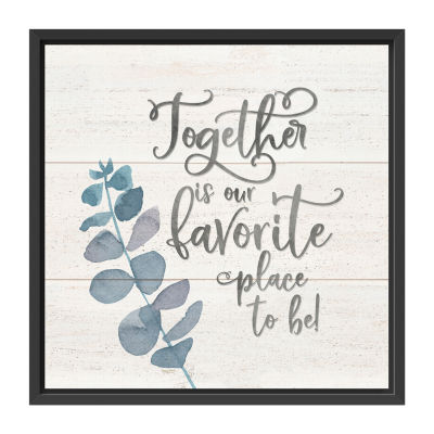 Lumaprints Inspiration - Together Framed Canvas Art