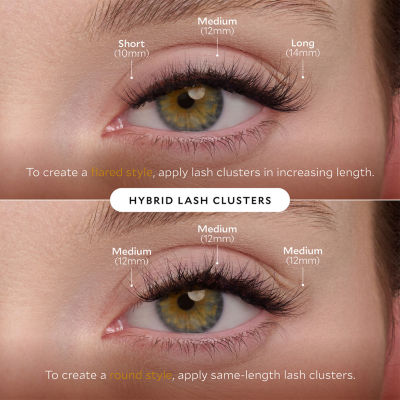 Velour Lashes Xtensions Lash Clusters - Hybrid