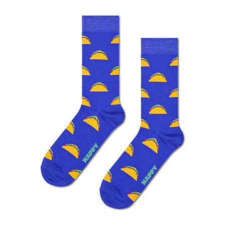 Happy Socks Lite Food Mens 1 Pair Crew Socks In Blue