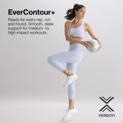 Xersion EverContour+ Womens Mock Neck Long Sleeve Active Quarter-Zip