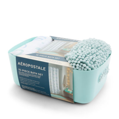 AEROPOSTALE Bows 15-pc. BTC Shower Curtain Set