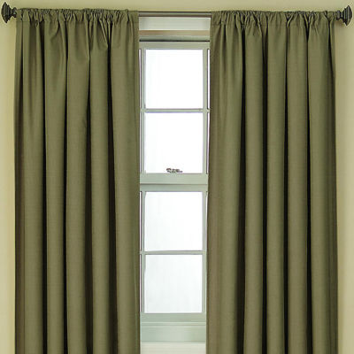 Eclipse Kendall Blackout Rod Pocket Single Curtain Panel