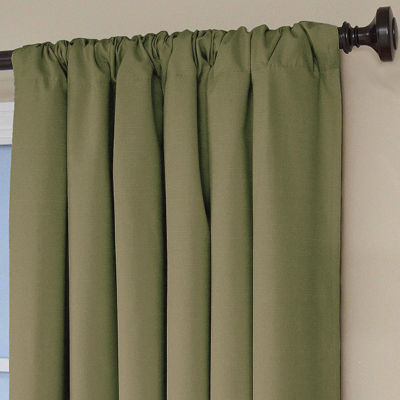 Eclipse Kendall Blackout Rod Pocket Single Curtain Panel