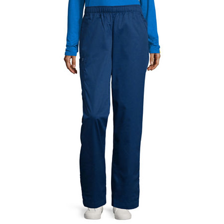 Wink Wonderwork 501 Pull-On Cargo Womens Tag Free Scrub Pants, 4x-large, Blue