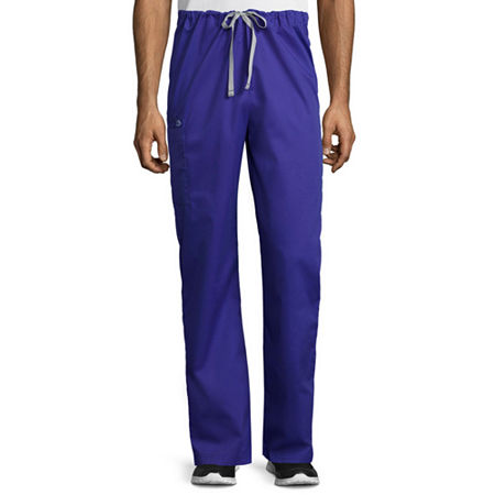 Wink Wonderwork 500 Drawstring Cargo Unisex Adult Big And Tall Tag Free Scrub Pants, 2x-large, Purple