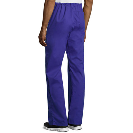 Wink Wonderwork 500 Drawstring Cargo Unisex Adult Big And Tall Tag Free Scrub Pants, 2x-large, Purple