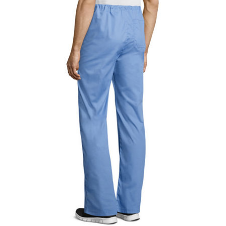 Wink Wonderwork 500 Drawstring Cargo Unisex Adult Big And Tall Tag Free Scrub Pants, 2x-large, Blue