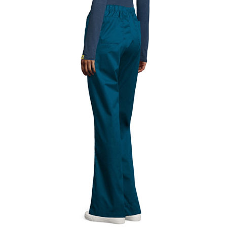 Wink Wonderwork 502 Womens Tag Free Scrub Pants, Large, Blue