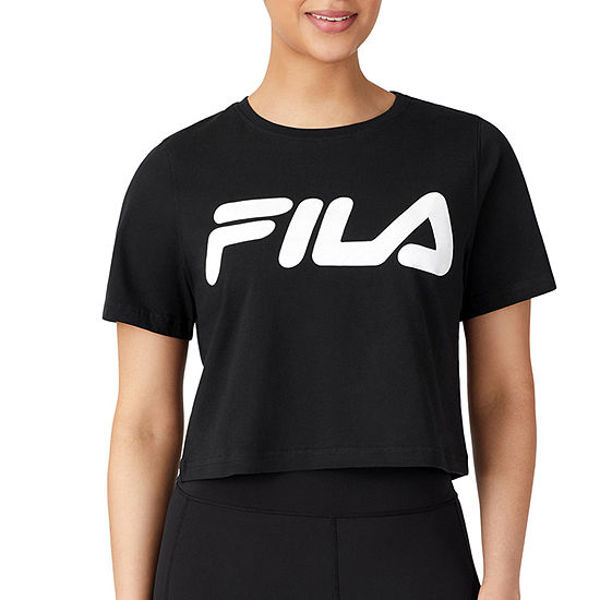 Fila Anitra Cropped Womens Crew Neck Short Sleeve T-Shirt