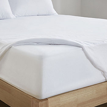 Linenspa Premium Smooth Mattress Protector-JCPenney, Color: White
