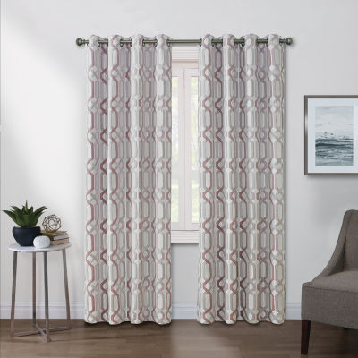 Regal Home Walker Grommet Top Light-Filtering Single Curtain Panel