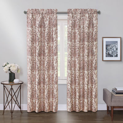 Max Blackout Mystique Print 100% Rod Pocket Single Curtain Panel