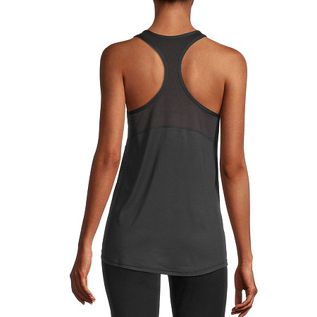 Xersion Womens Performance U Neck Sleeveless Tank Top Petite, Petite Xx-large, Black